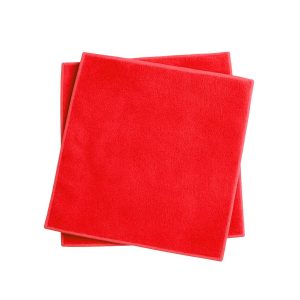 Paño microfibra rojo 30 cm x 30 cm - Pack de 5 unidades