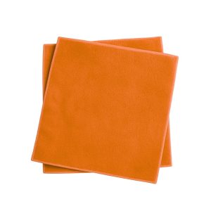 Paño microfibra naranja 30 cm x 30 cm - Pack de 5 unidades