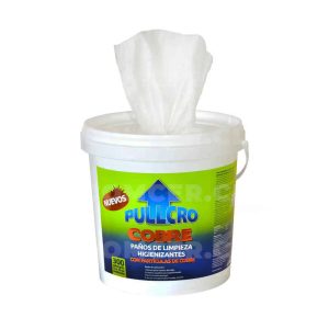 Paños higienizantes Pullcro con partículas de cobre - 300 unidades
