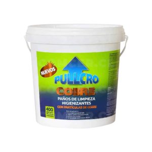 Paños higienizantes Pullcro con partículas de cobre - 400 unidades