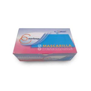 Mascarilla 3 pliegues - Caja de 50 unidades