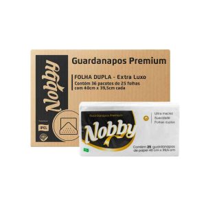 Servilleta Nobby doble hoja blanca 40 cm x 39.5 cm