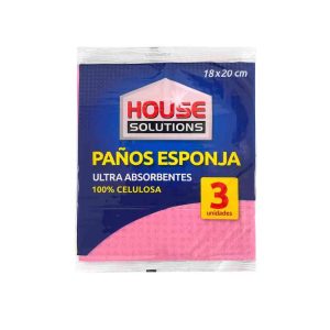 Paño esponja extra absorción - Pack de 3 unidades